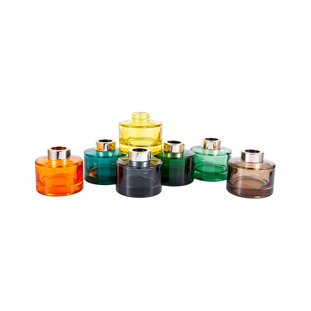 28mm 대형 UV 알루미늄 캡이 있는 100ML 컬러 코팅 디퓨저 병