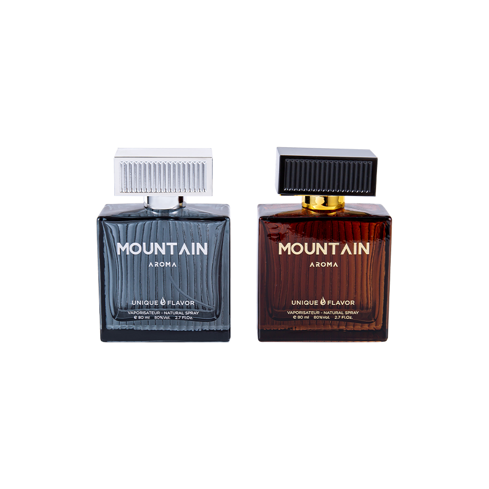 GC4311-WJ2092 80ML 수직 줄무늬 ABS 플라스틱 줄무늬 커버가 있는 유리제 향수병