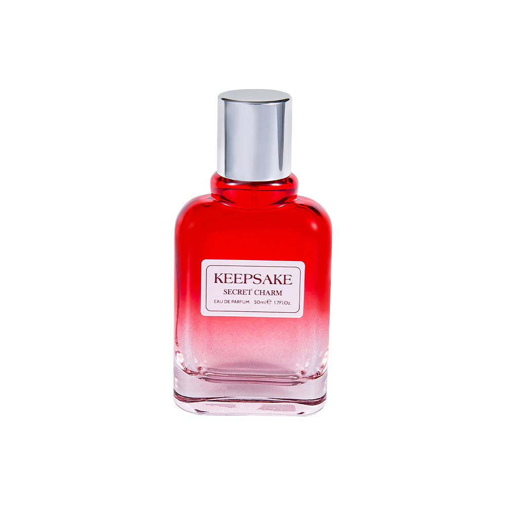 KY861-WJ412 50ML 빛나는 은색 캡이 있는 새로운 빈 유리 향수병